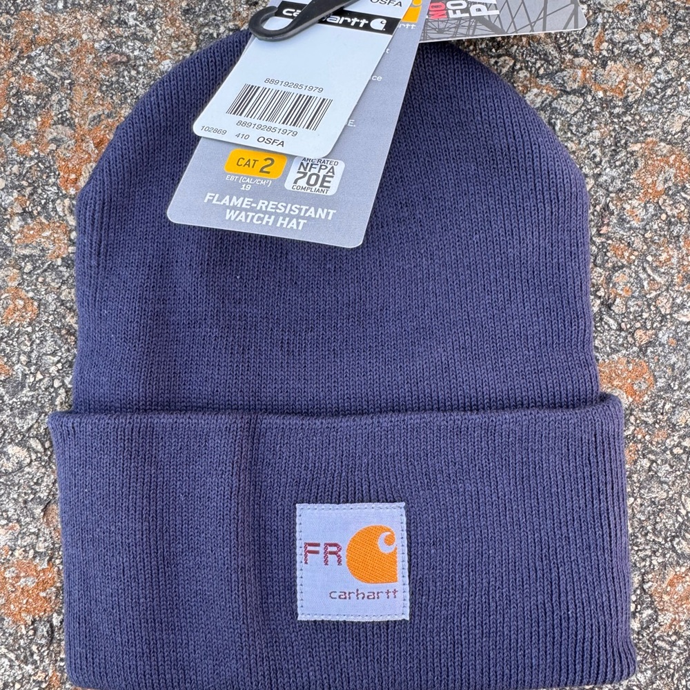 Carhartt Dark Blue Flame-Resistant Beanie